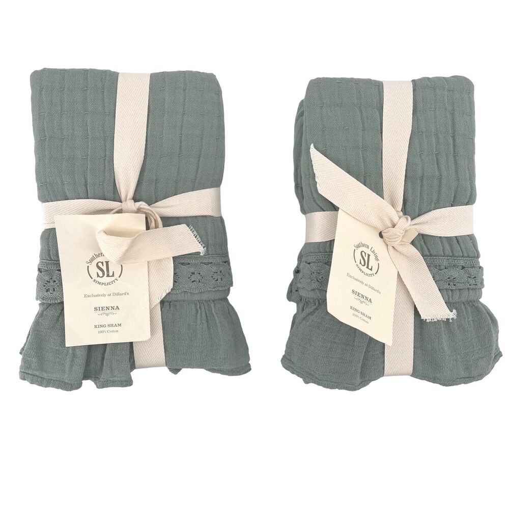 Southern Living Green Home Bedding Pillow Shams